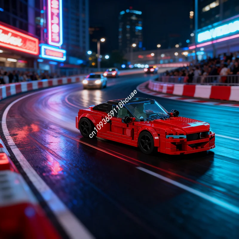 

342pcs MOC BMWedd Serie M Red City Champions Model Building Blocks Toy Assemble DIY Creative Christmas Gifts Idea Kids Birthday