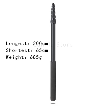 

65-300cm Extension Support Rod photography Flash Speedlite Stick Photo Studio RODE Microphone Boom Pole Handheld Grip 3/8 5/8