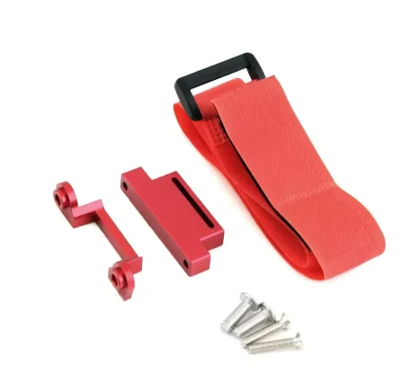 Soporte de batería alto para chasis CG bajo de Metal, sujeción con correa para 1/10 Traxxas Slash 2WD VXL Drag Slash, piezas de mejora