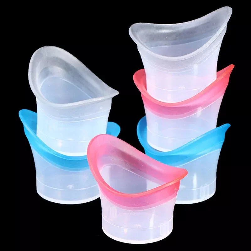

2pcs Eyewash Cup Silicone Resuable Soft Eye Bath Cup Wash Eye Precision Fitting Eye Cleaning Container Eyewash Cup 10ml Cleaner