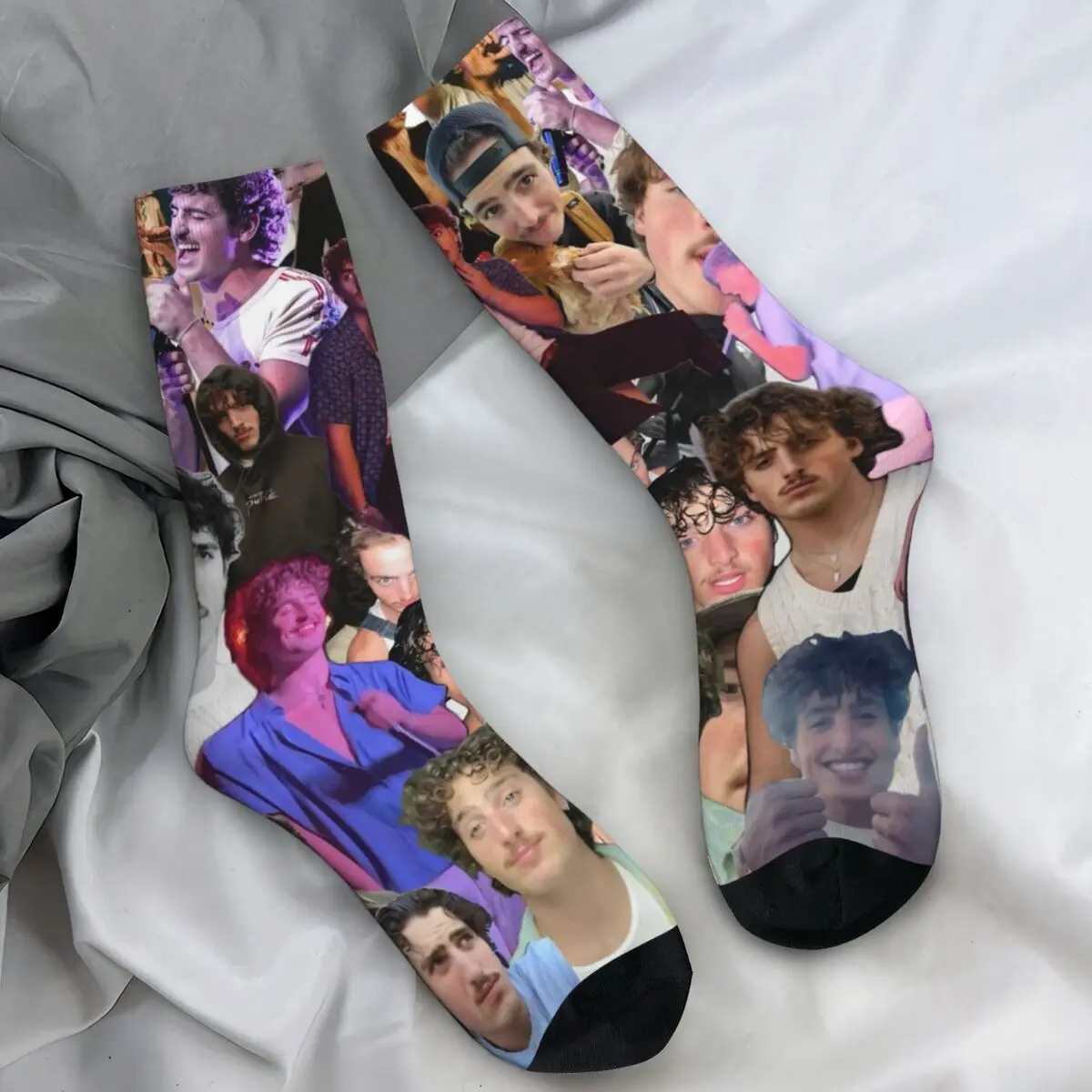 

Benson Boone American Singer Socks Gothic Stockings Spring Non Slip Unisex Socks Medium Soft Graphic Climbing Socks