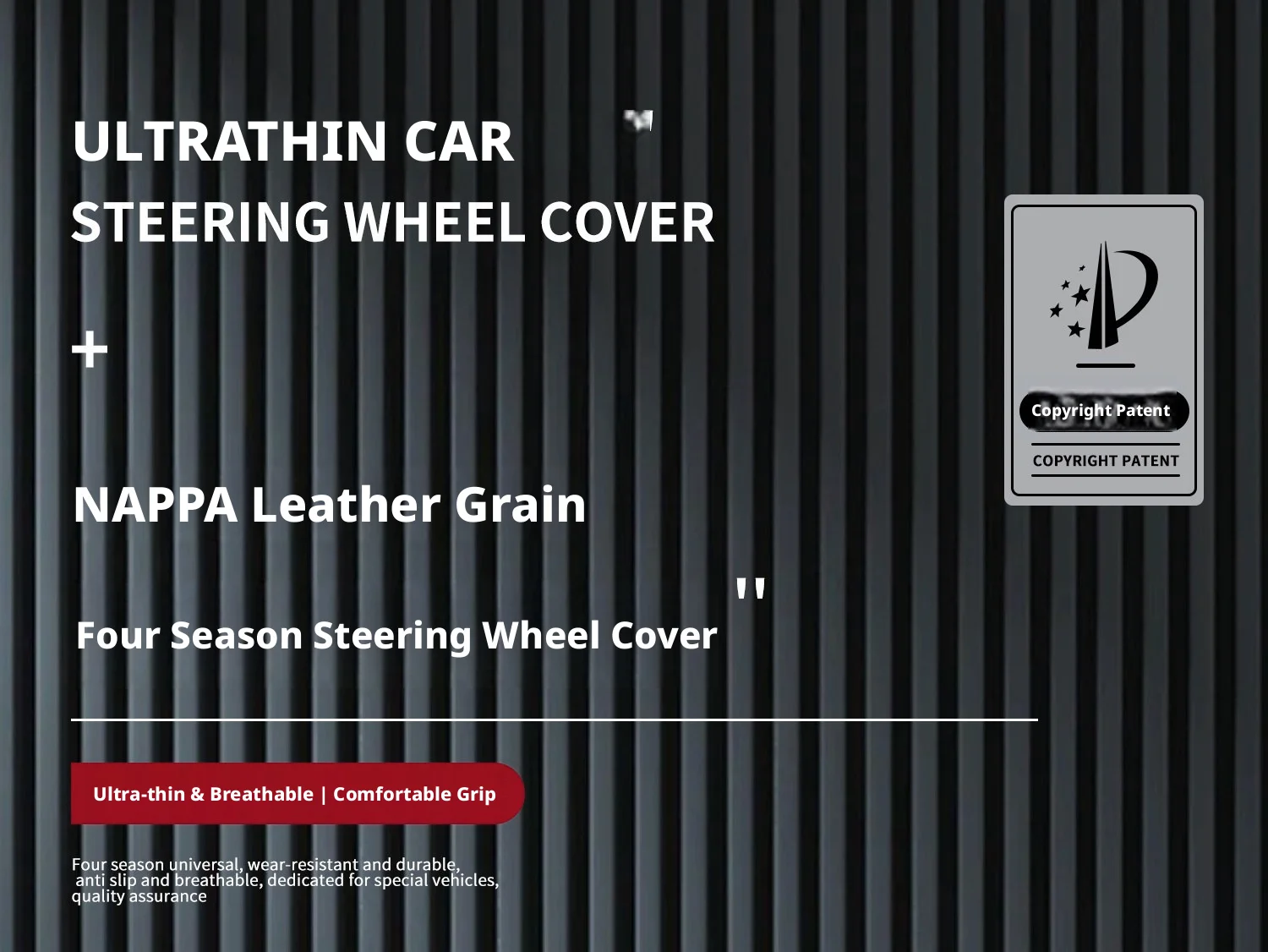 Nappa Ultra Dünner Atmungsaktiver Auto-Lenkradbezug für Toyota Camry RAV4 Hilux Granvia / Hiace Highlander Auto-Zubehör – Detail 1