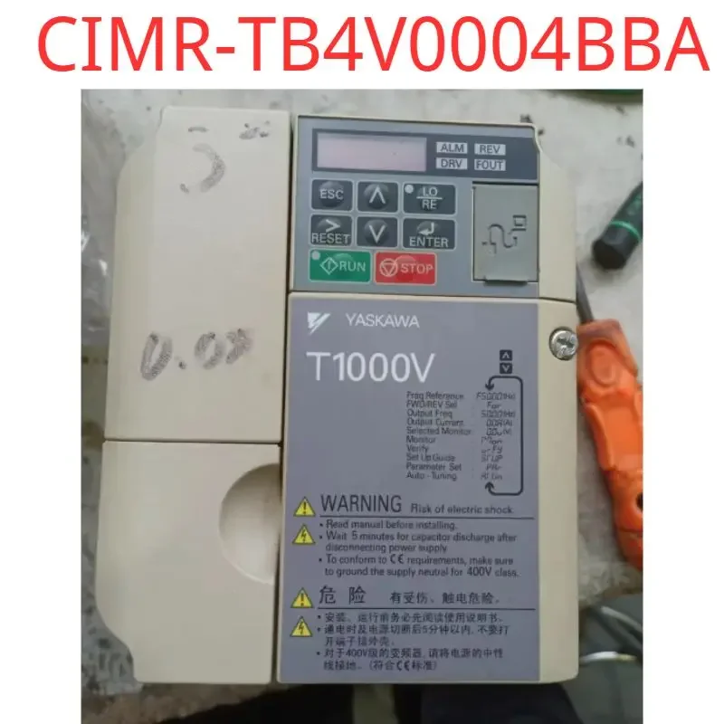 

Second-hand test OK T1000V Inverter CIMR-TB4V0004BBA 0.75KW 380V