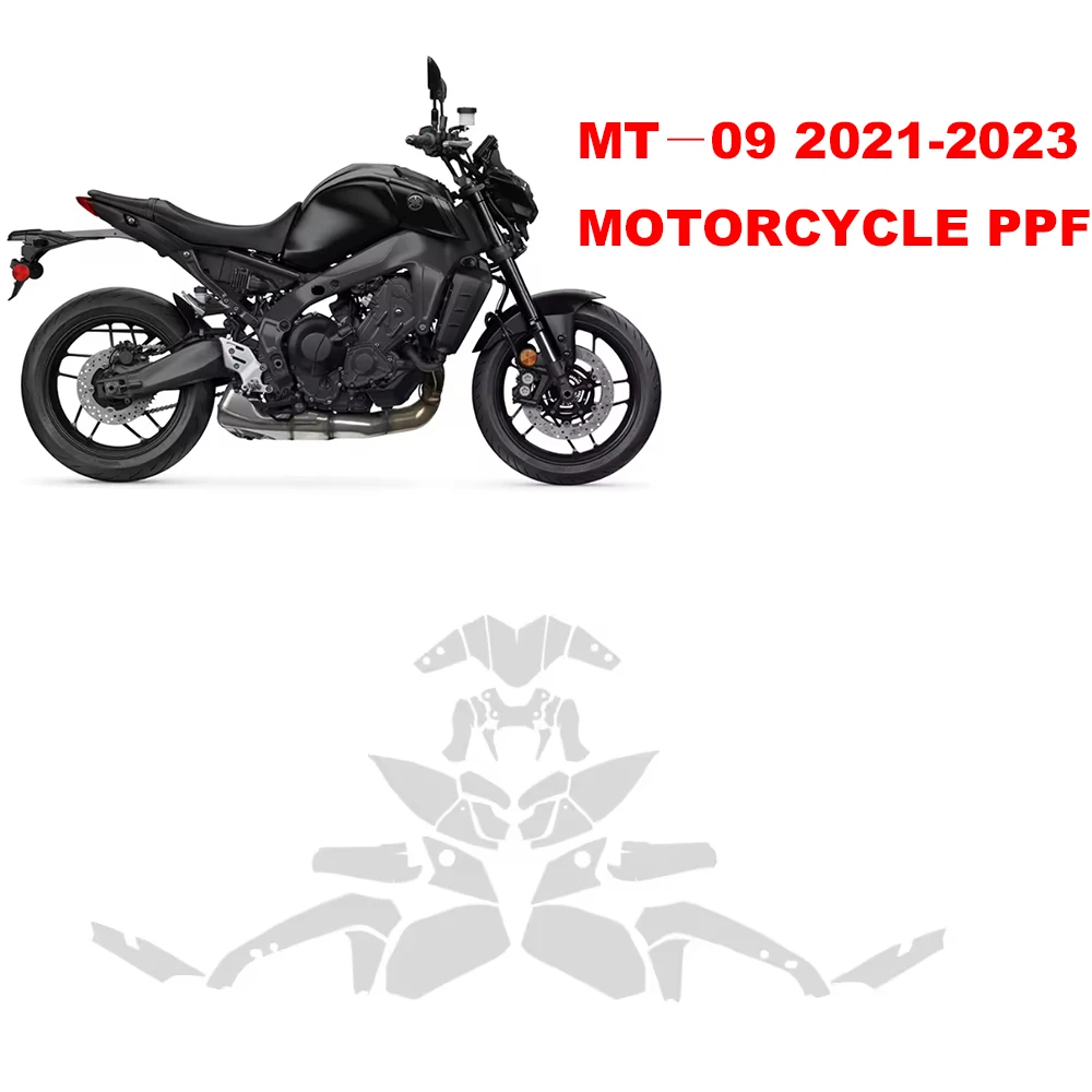 MT09 PPF TPU Tank Paint Protection Anti-Scratch Kit For YAMAHA MT 09 Fairing Protection MT-09 2021-2024 Paint Protection Film