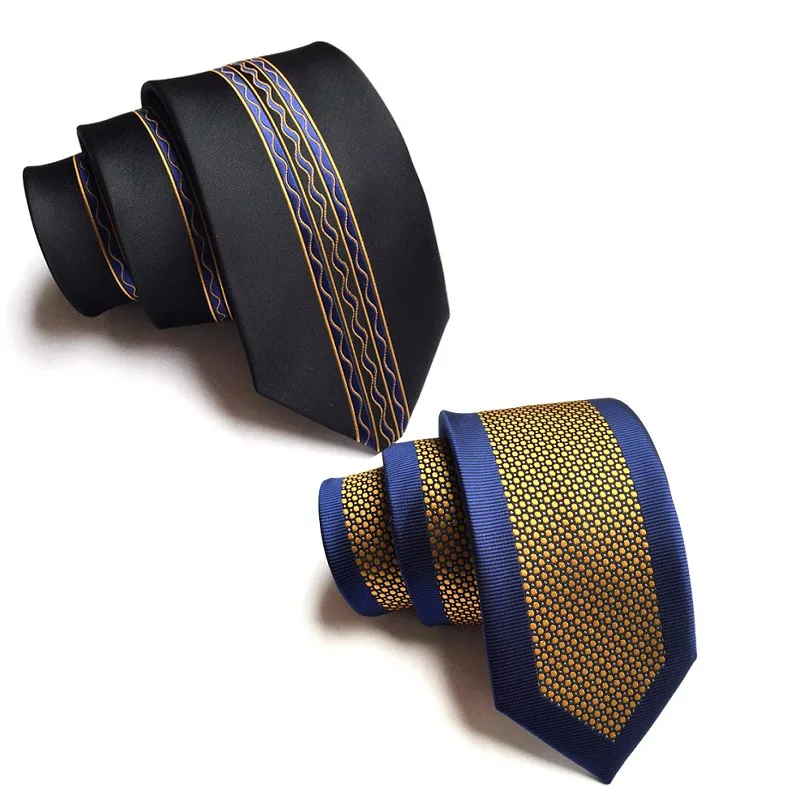 personalized fashion ties polyester silk jacquard 6cm necktie narrow positioning ties