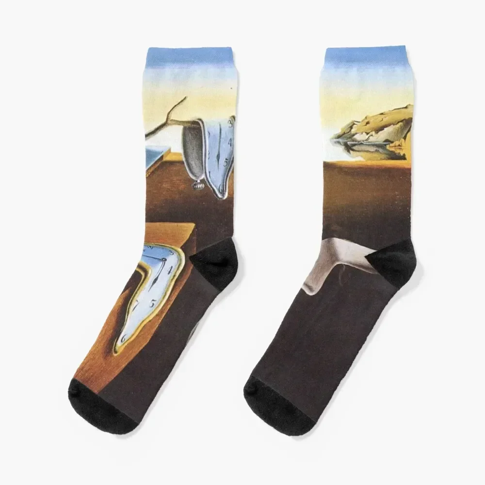 The Persistence of Memory Socks hiphop funny gifts fashionable warm winter Socks For Girls Men's