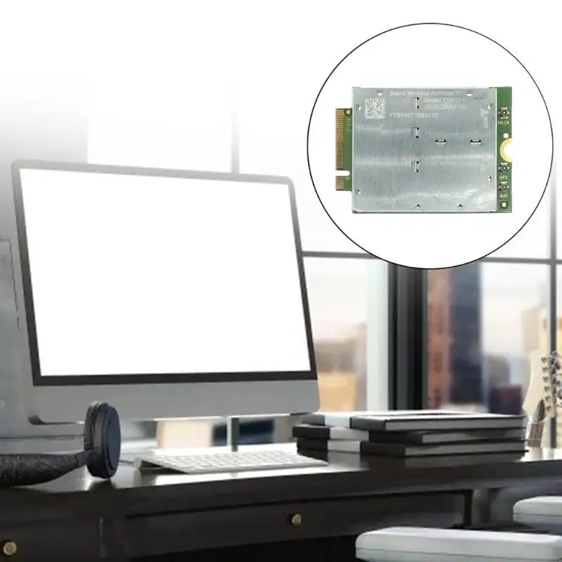 N84BワイヤレスEM7511 LTE CAT12 4GモジュールワイヤレスネットワークカードCBRS First-Net FDD LTE TDD LTE 4Gカード