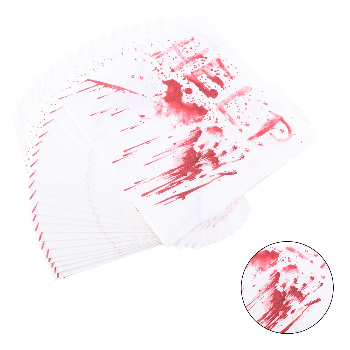 40 PCS Halloween Party Napkins Printed Disposable for Printing Pearlescent Funny Paper Unique