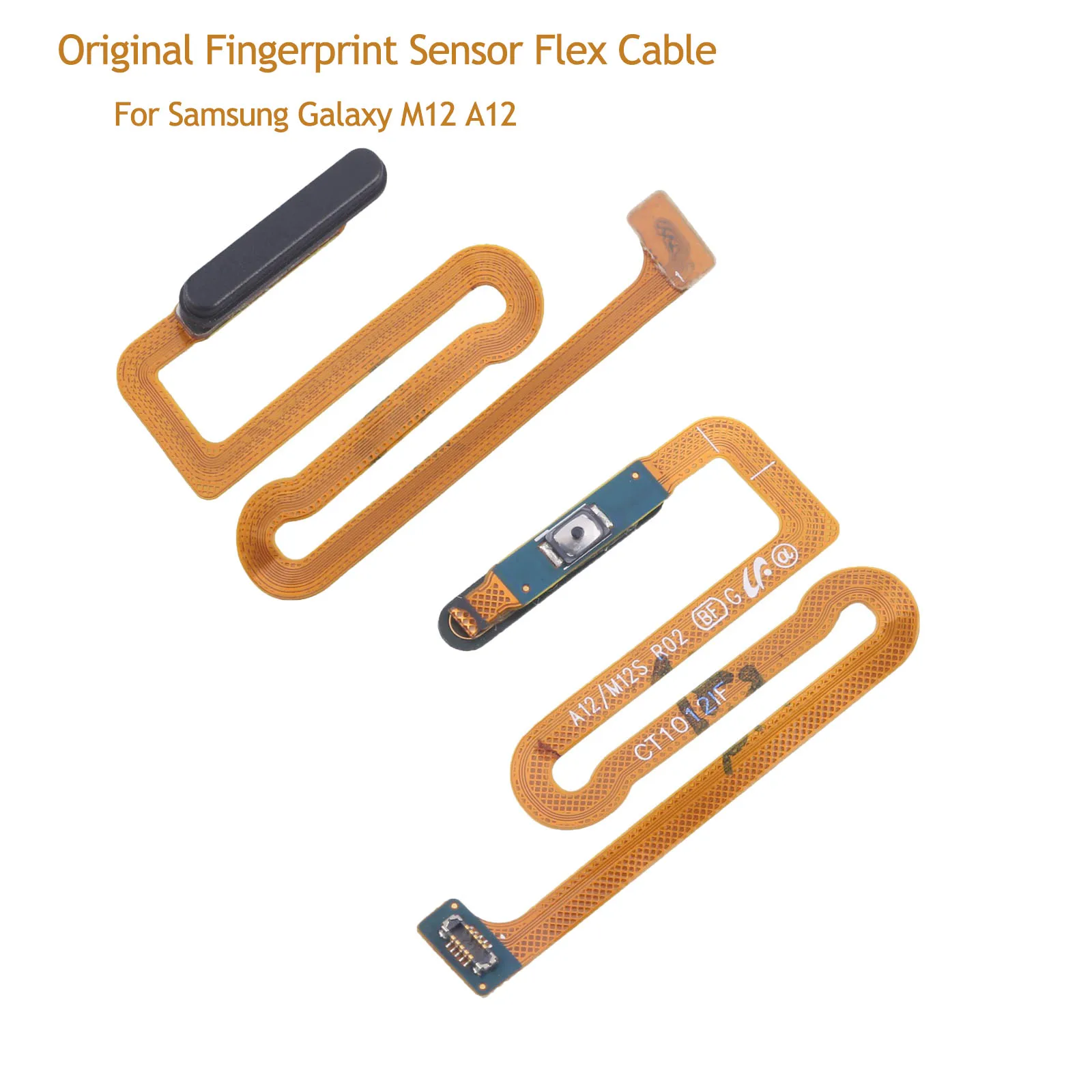 Fingerprint Sensor Flex Cable For Samsung Galaxy M12 / A12 SM-A125/M125/A127 Supports Fingerprint Scanning