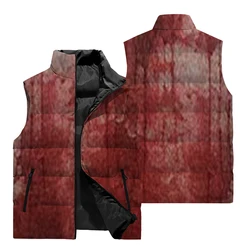 2024 New Autumn And Winter Popular Color Matching Jacket Men's 3D Digital Printed Clothing Men's Winter Vest Fashion Exquisite