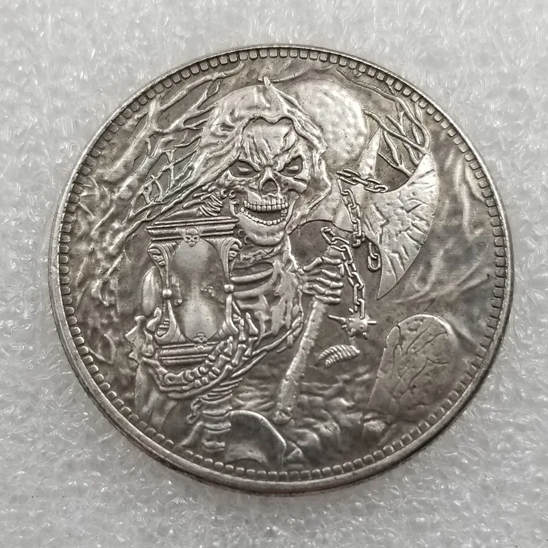 Hobo Nickel Lucky Fortune Toy Coin Ancient Skeleton Pirate COPY Silver Coins Collectibles Commemorative Coin Gifts #4621