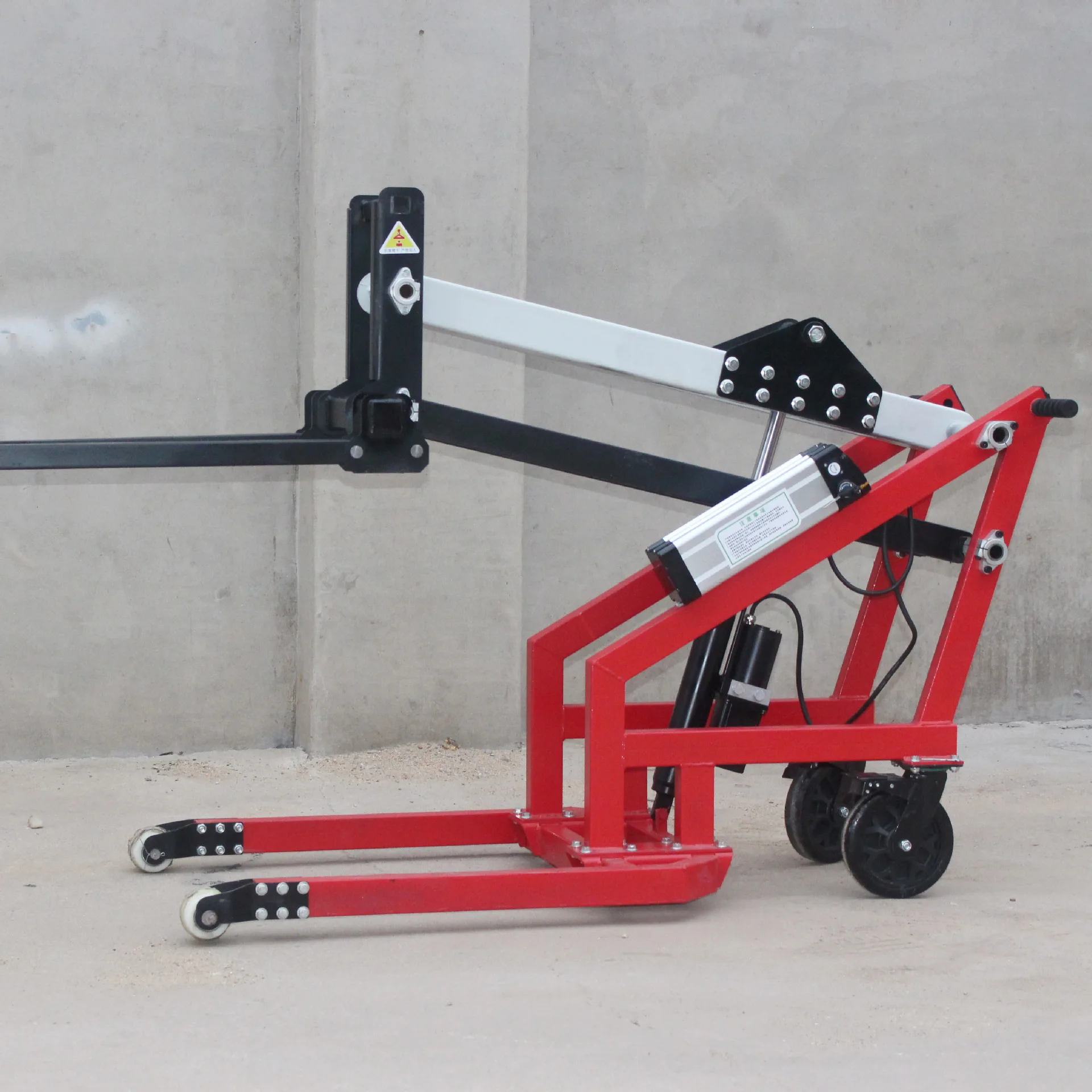 Simple electric forklift 300Kg 500kg 700kg small storage truck, hydraulic loading and unloading truck convenient bending arm