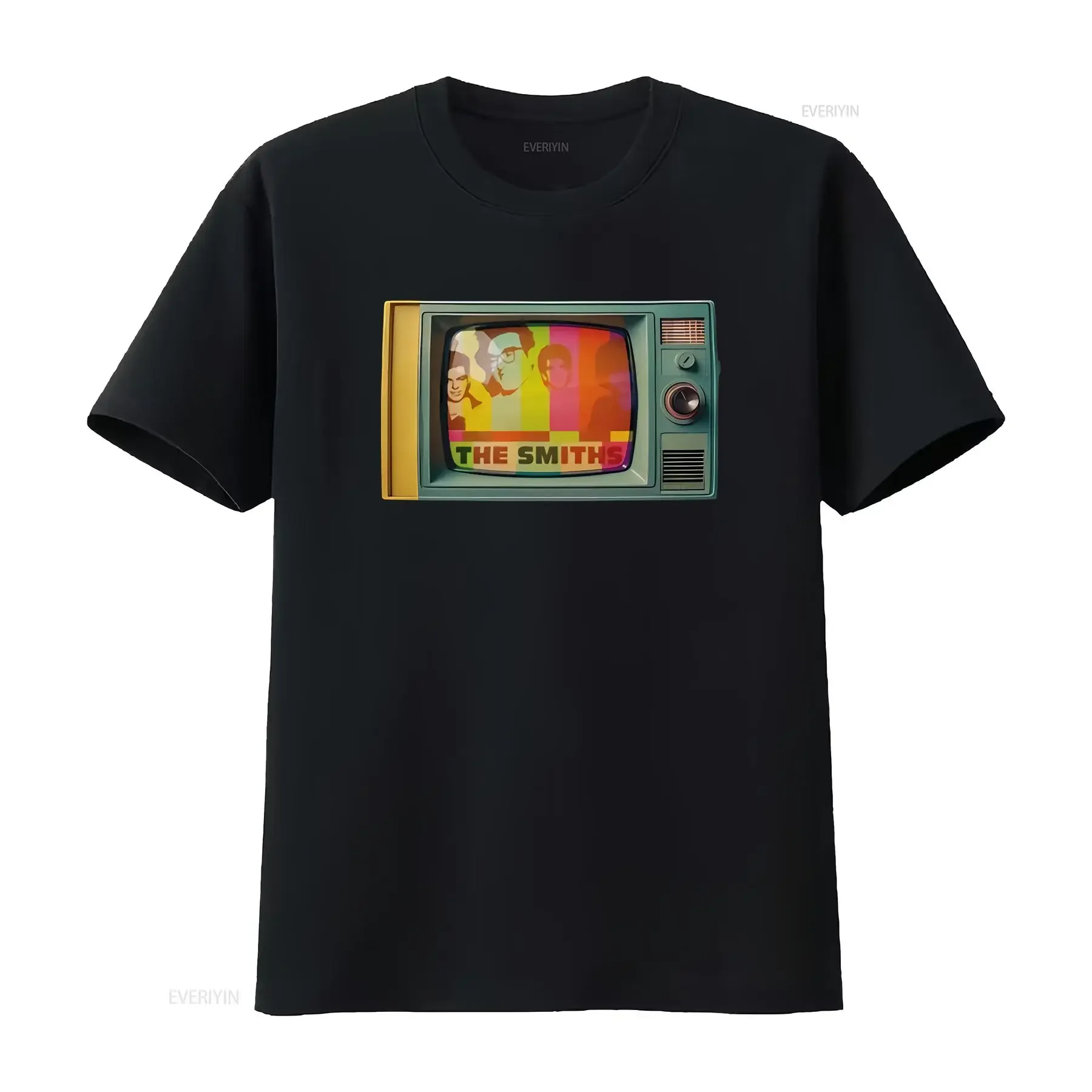 Vintage Vibes The Smiths on Airwaves Heavyweight Crewneck T shirt vintage Washed Versatile streetwear Comfortable Breathable