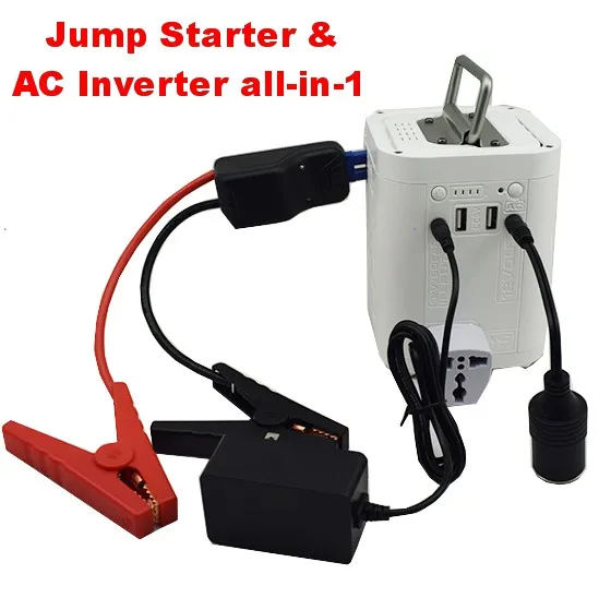 100W inverter 26800mAh all in 1 power bank ac output jump starter