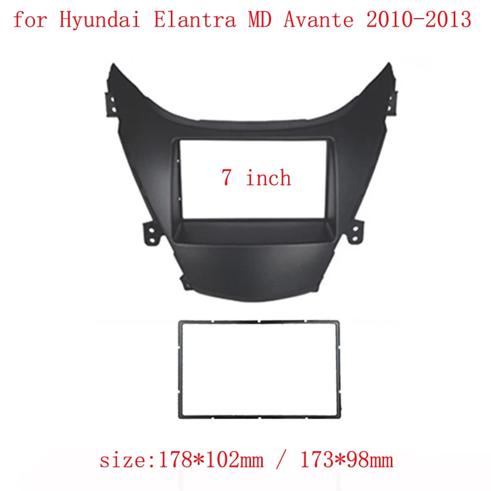 

Double Din 7 inch Radio Fascia for Hyundai Elantra MD Avante 2010-2013 Dash Mount Trim Refitting Kit CD Frame DVD Audio Panel