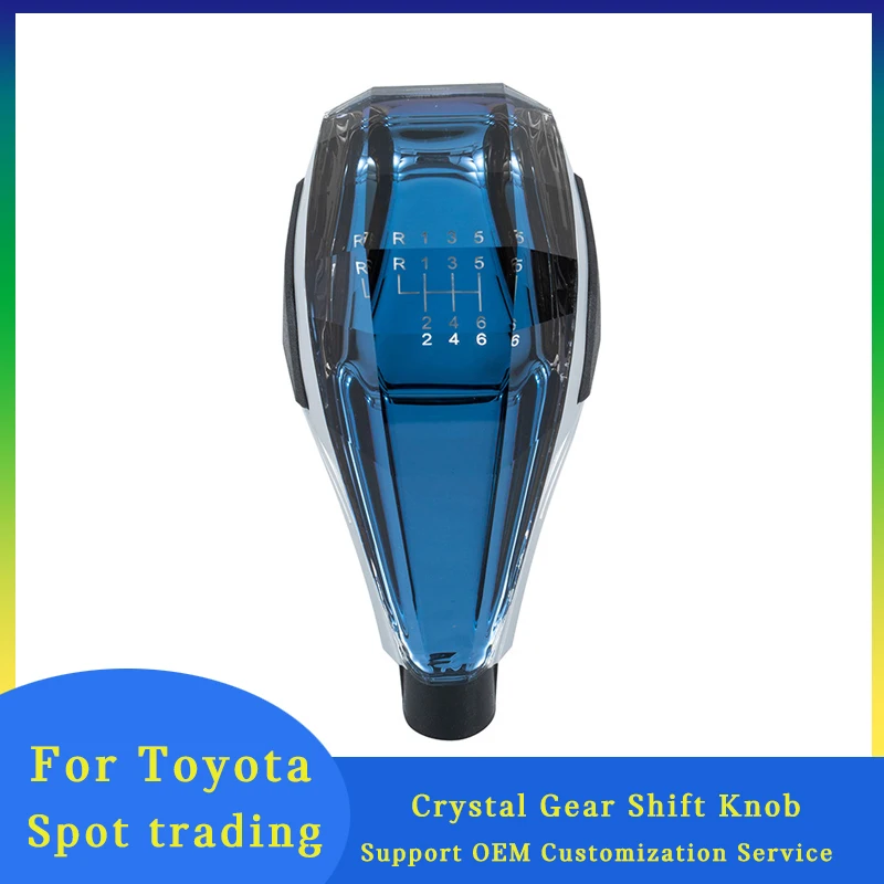 Crystal Auto Gear Shift Knob Touch Switch 7 Colors Gear shift Handles for Toyota Reiz Crown Alphard Honda Lexus