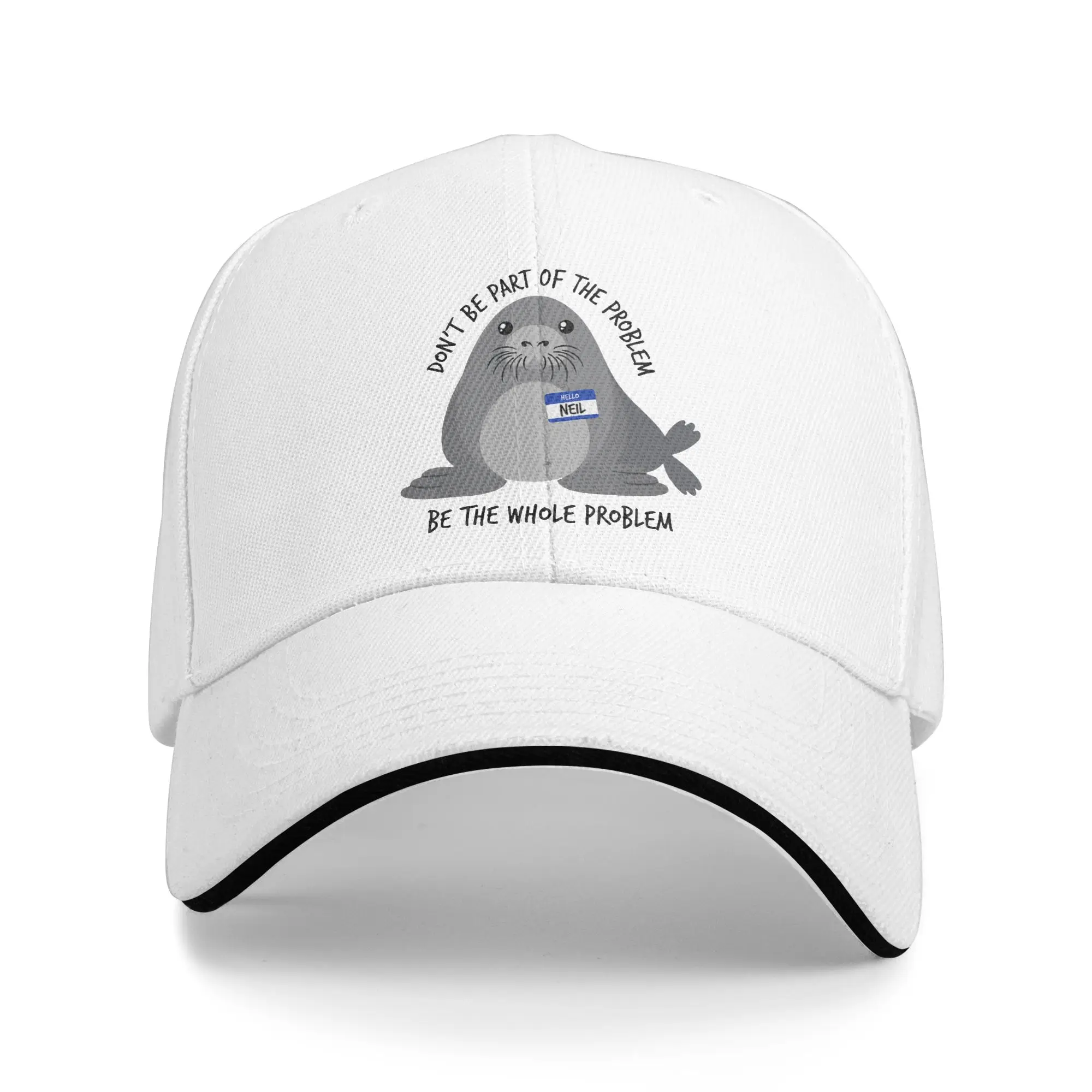 Dont Be Part of The Problem Funny Seal Art Baseball Cap Female Male Design Trucker Hat Summer y2k Retro Hiking Baseball Caps