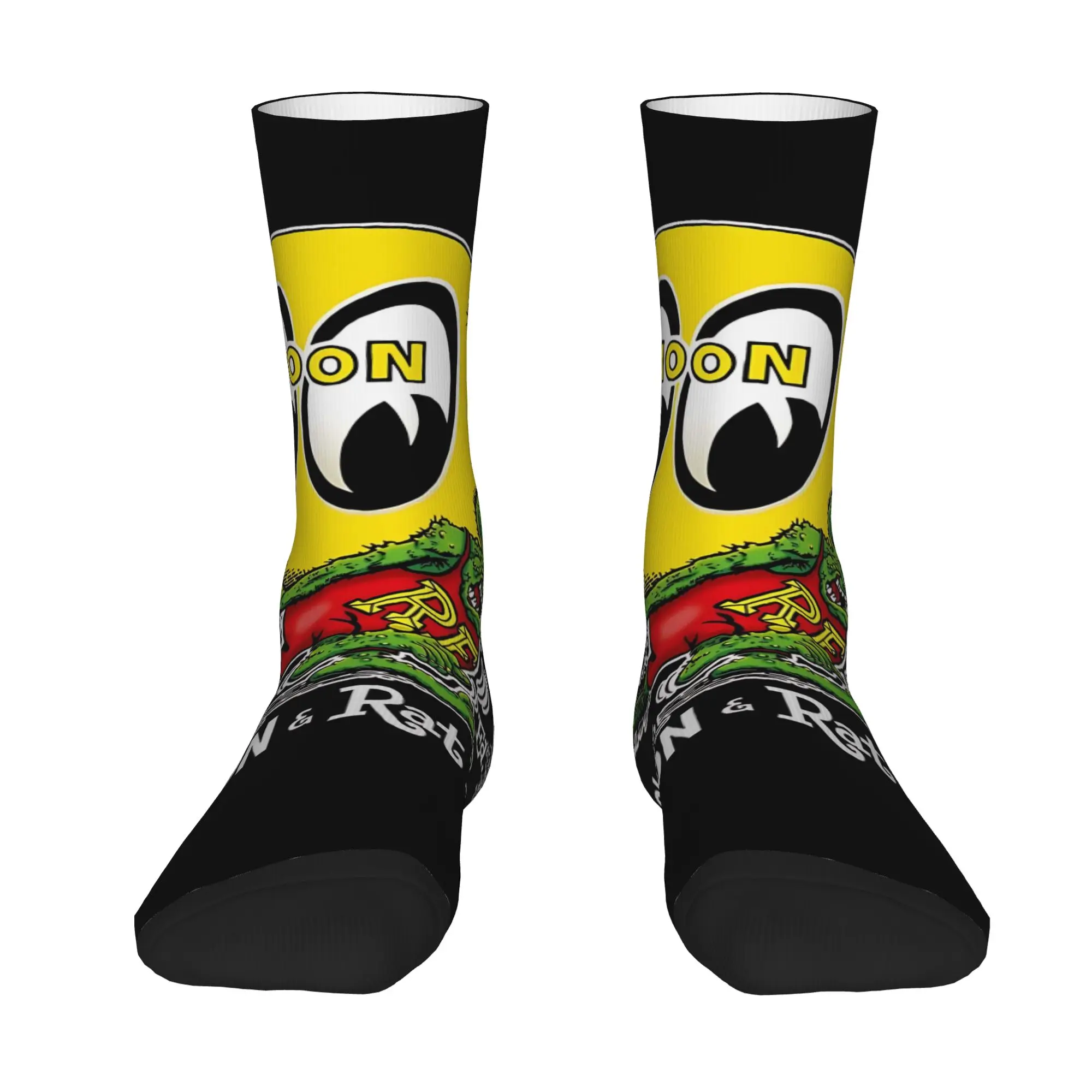 1 Pair Happy Funny Men's Sock The Exposed Brain Retro Harajuku Rat F-Fink Hip Hop Novelty Seamless Sock