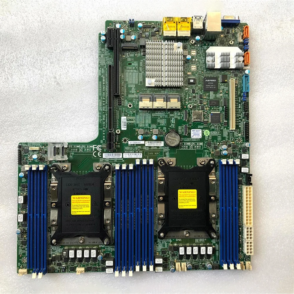 

For SUPERMICRO X11DDW-NT Original Server Motherboard LGA 3647 DDR4