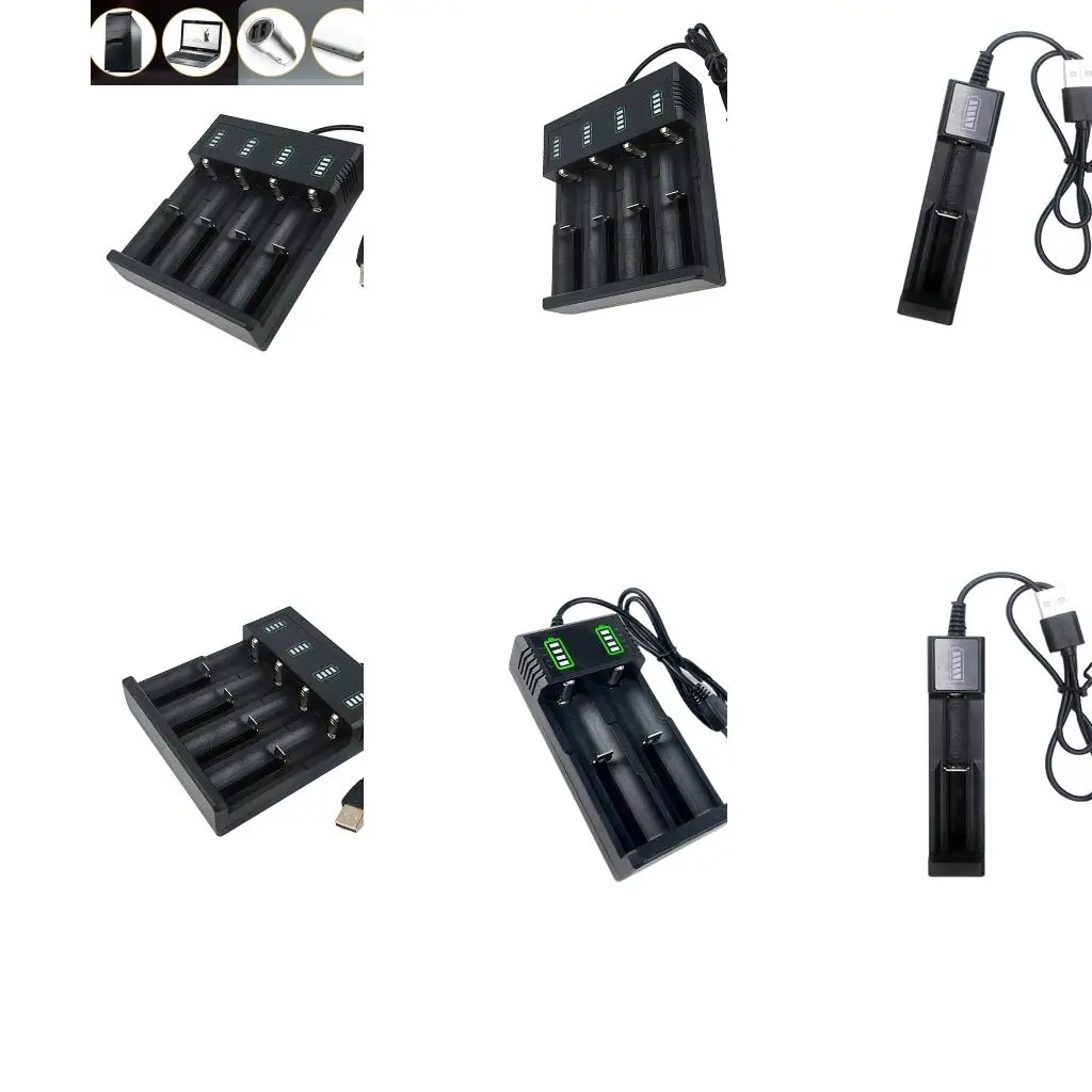 USB 18650 Battery For 21700,26700,14500,18500 Batteries Charging Station