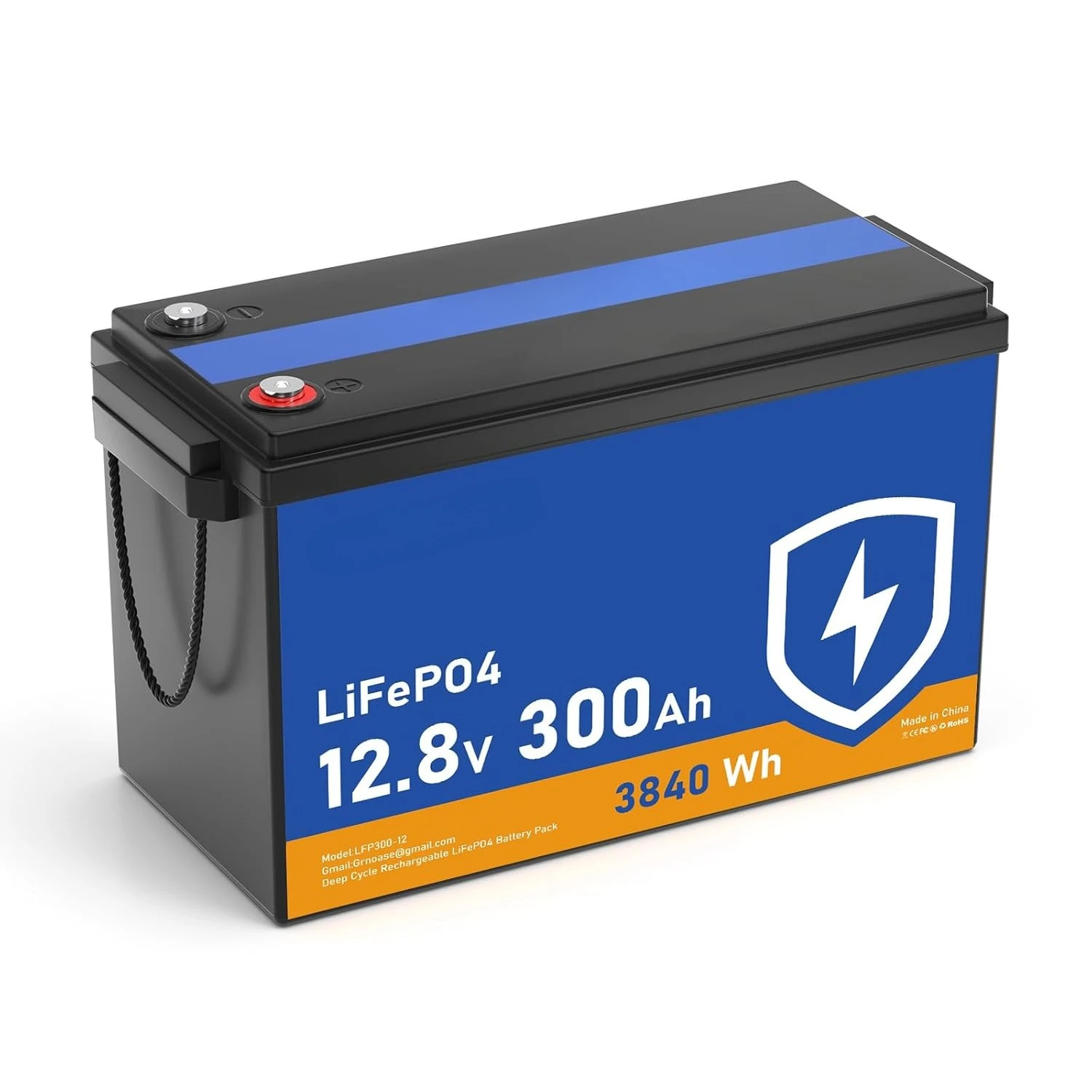 

Литиевая батарея LiFePO4 12В 300Ач, встроенный BMS 150А, 15000 глубоких циклов, 3840Втч, защита от низких температур, индивидуальная настройка