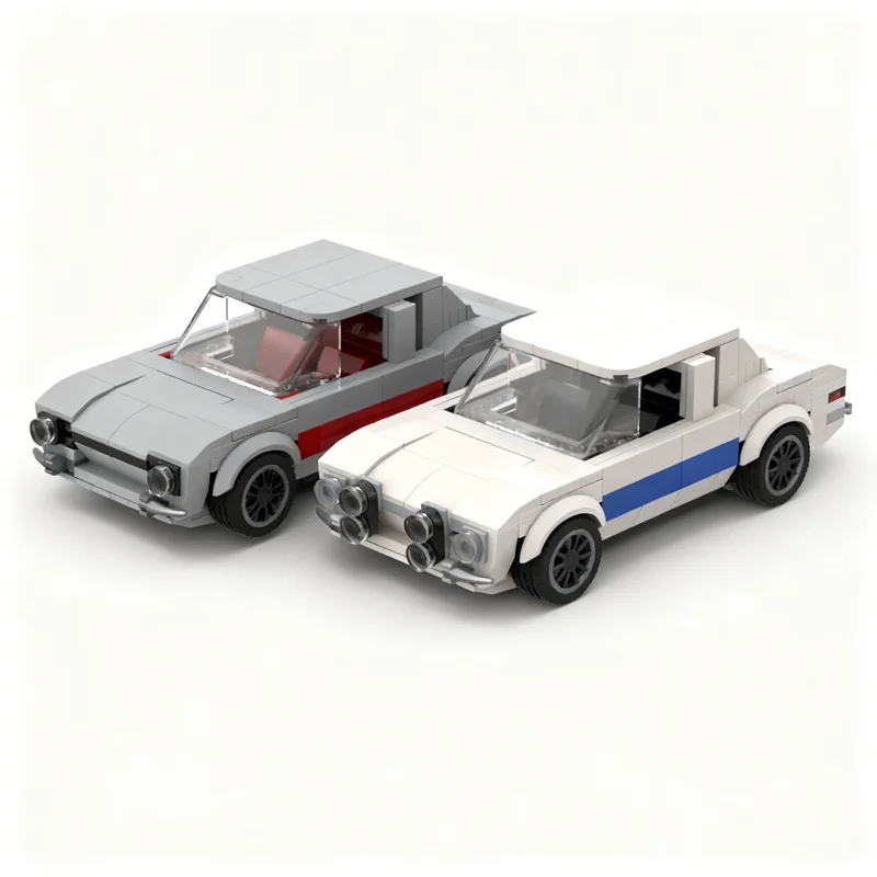 

485pcs MOC Forded Escort MK1 Double Pack City Champions Model Building Blocks Construction Toy Christmas Gifts DIY Creative Idea