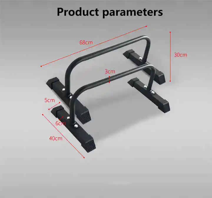 Home Gym Steel Push-Up Bar Stand with Iron Dips Parallel Bars Fitness Equipment for Arm Workout & Strength Training Home Use