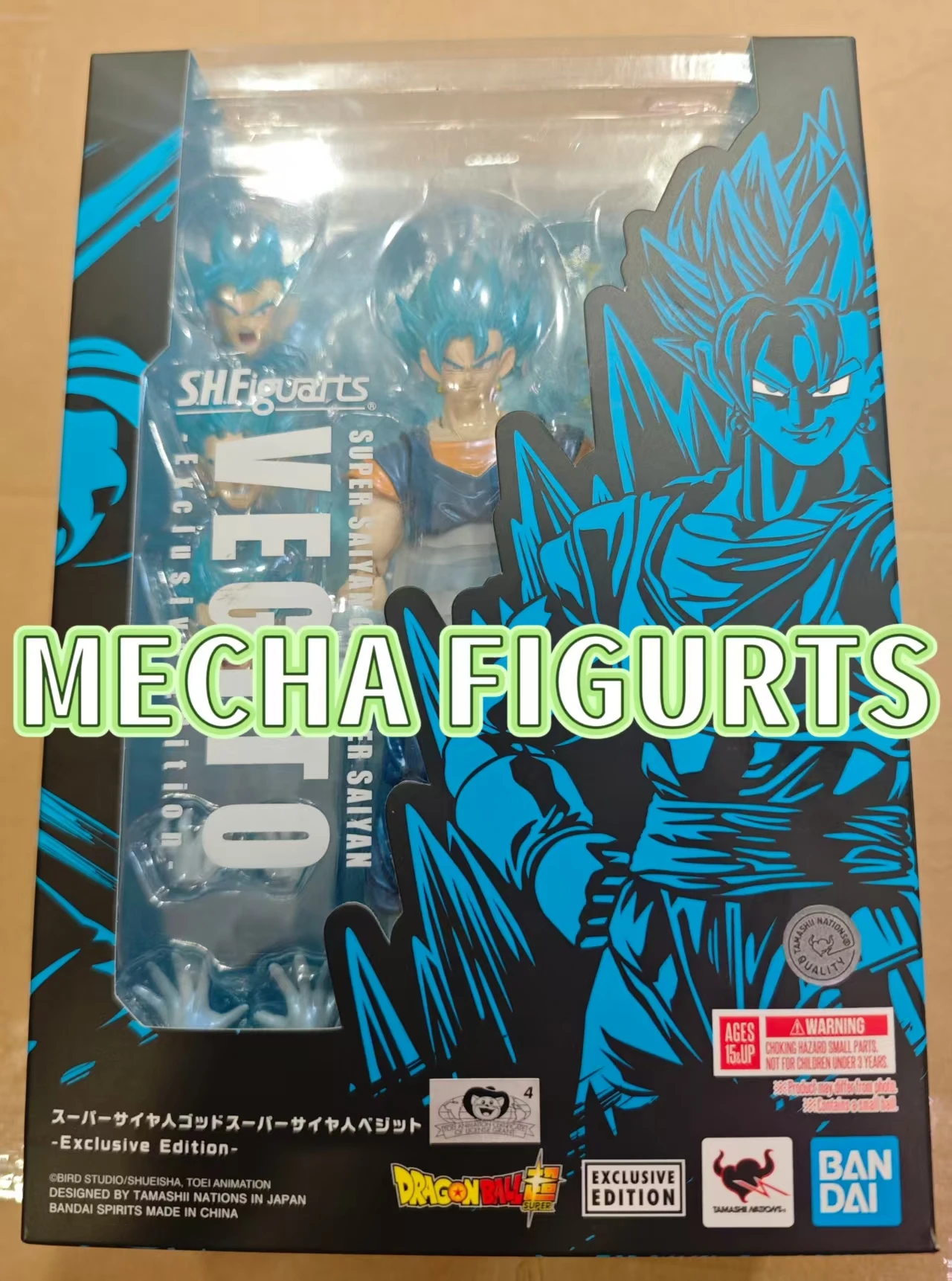 

Bandai Dragon Ball Z S.H.Figuarts SHF Super Saiyan God Super Saiyan Vegito, эксклюзивная версия NYCC 2024, экшн-фигурка, модель игрушки
