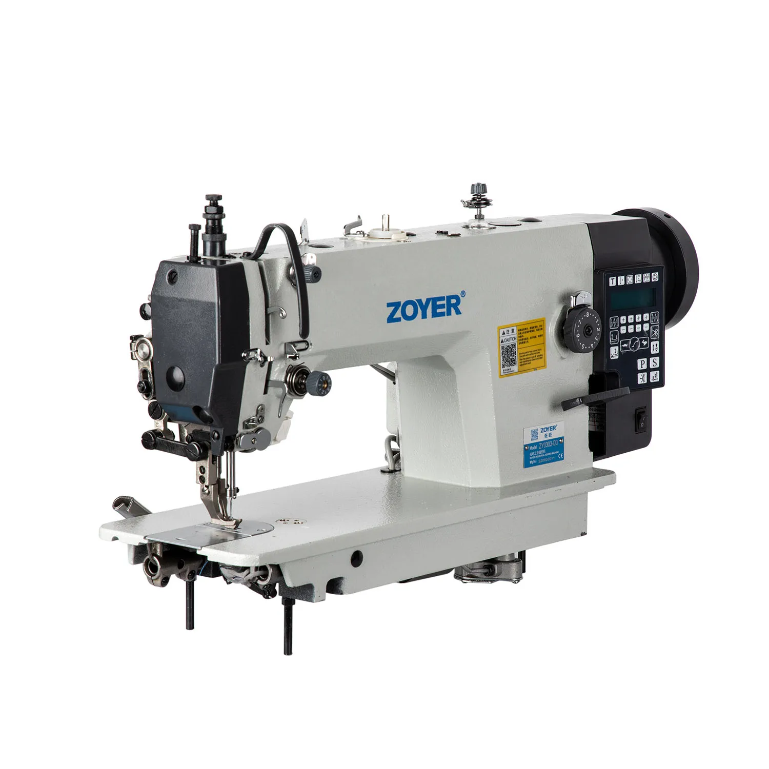 

ZY0303-D3 Zoyer Single Walking Foot Lockstitch Sewing Machine Electronic White Professional Electronic Zig Zag Machine