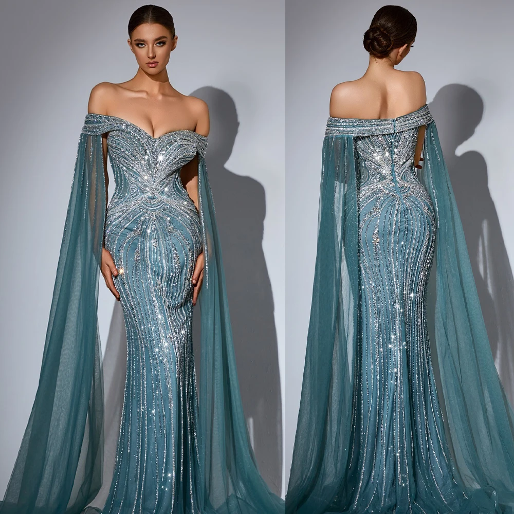 

Роскошные вечерние платья Русалка без бретелек с кристаллами и открытой спиной, платья для выпускного вечера без рукавов فساتين سهرة на заказ