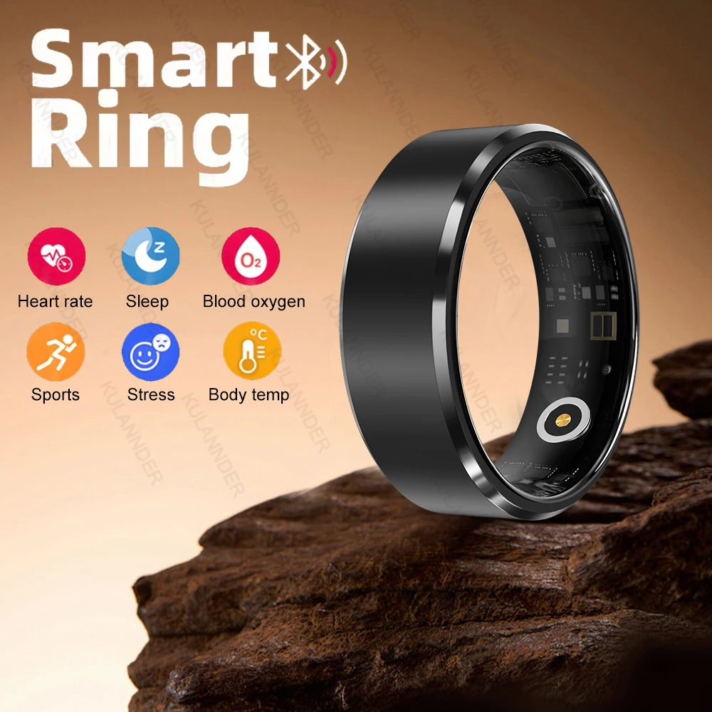 

For XIAOMI Smart Ring Men Women Bluetooth Monitoring Blood Heart Rate Blood Oxygen Monitoring Multi Sports IP68 5ATM Waterproof