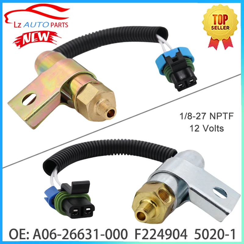 Válvula solenoide de alta temperatura del embrague del ventilador A06-26631-000 A 0626631000   F F F 224904   5020-1 740420 740420 E para camión Freightliner 50201