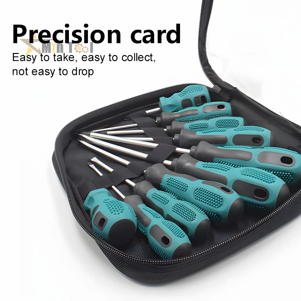 9Pcs /6pcs Screwdriver Set With Magnetic Household Multifunction Cross Straight Screwdriver Manual Screwdriver Set  Repair Tool