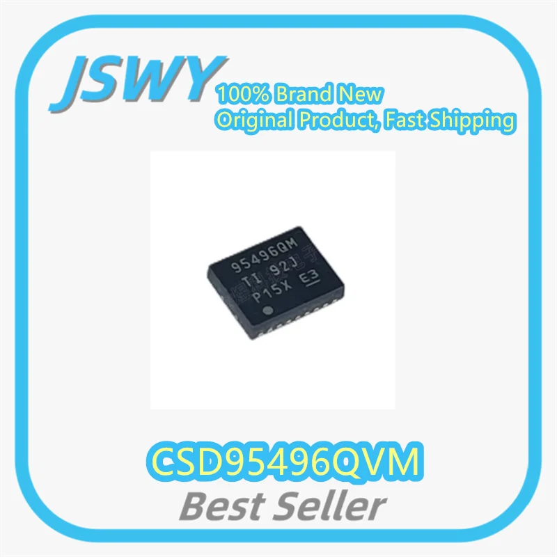 (5/50 pieces) CSD95496QVM, silkscreened 95496QM, QFN packaged driver chip, original and genuine.