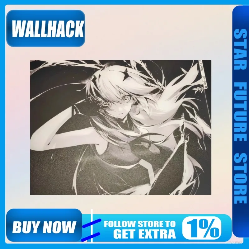 

WALLHACK-Frenzy SORA/Faith Yume коврик для мыши из закаленного стекла, копия, игровой FPS, гладкий коврик для мыши, прочный геймерский подарок для мужчин/девочек