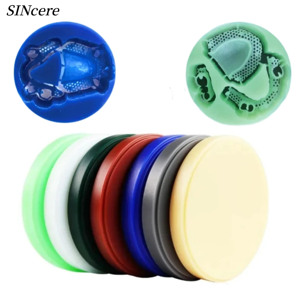 2PCS Dental Wax Block Lab CAD CAM  Disc Blue Carving Wax Block 10/12/14/16/18/20/22mm Blue Carving