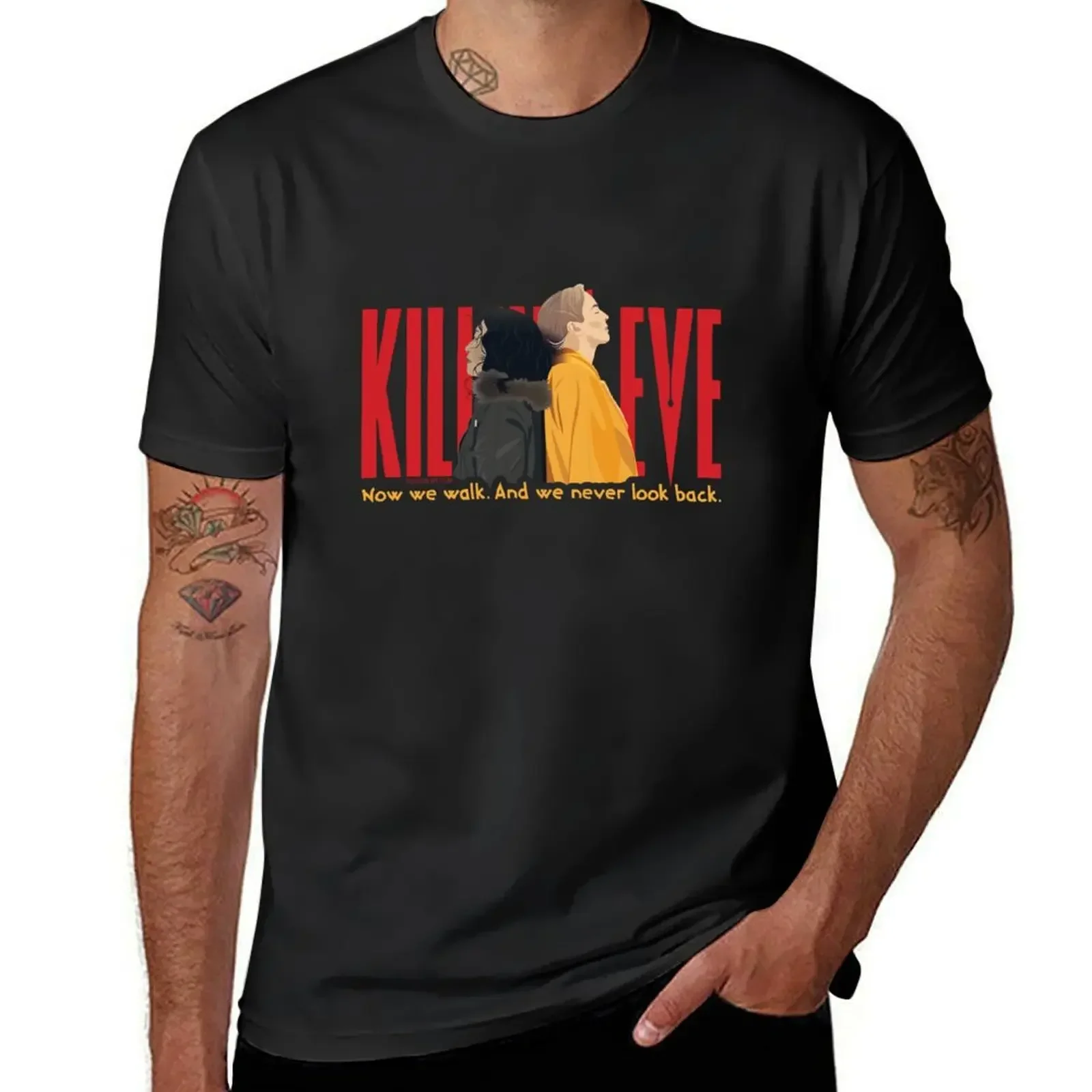 

Killing Eve - Bridge Scene (with quote) T-Shirt plus size tops street wear compression shirt men