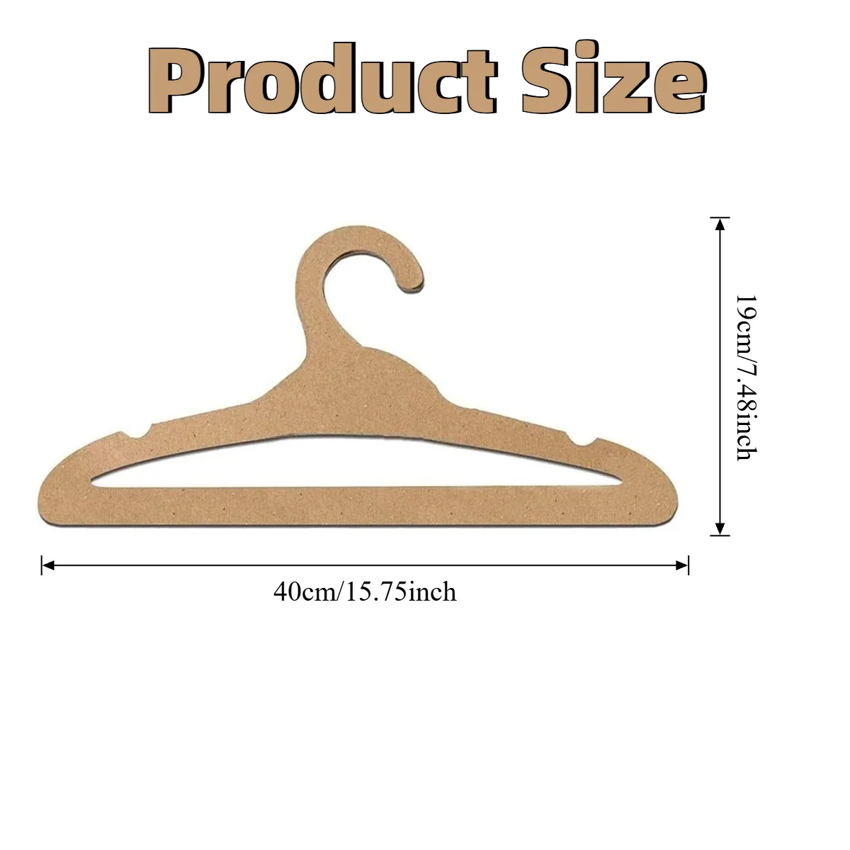 10/20 PCS Disposable Cardboard Hangers  Outdoor Travel Camping Clothes Hangers for Garment Stores Pop-Up Events