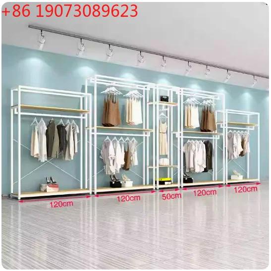 

Clothing Store Display Rack Floor Hanger Men's And Women's Clothing Store Decoration