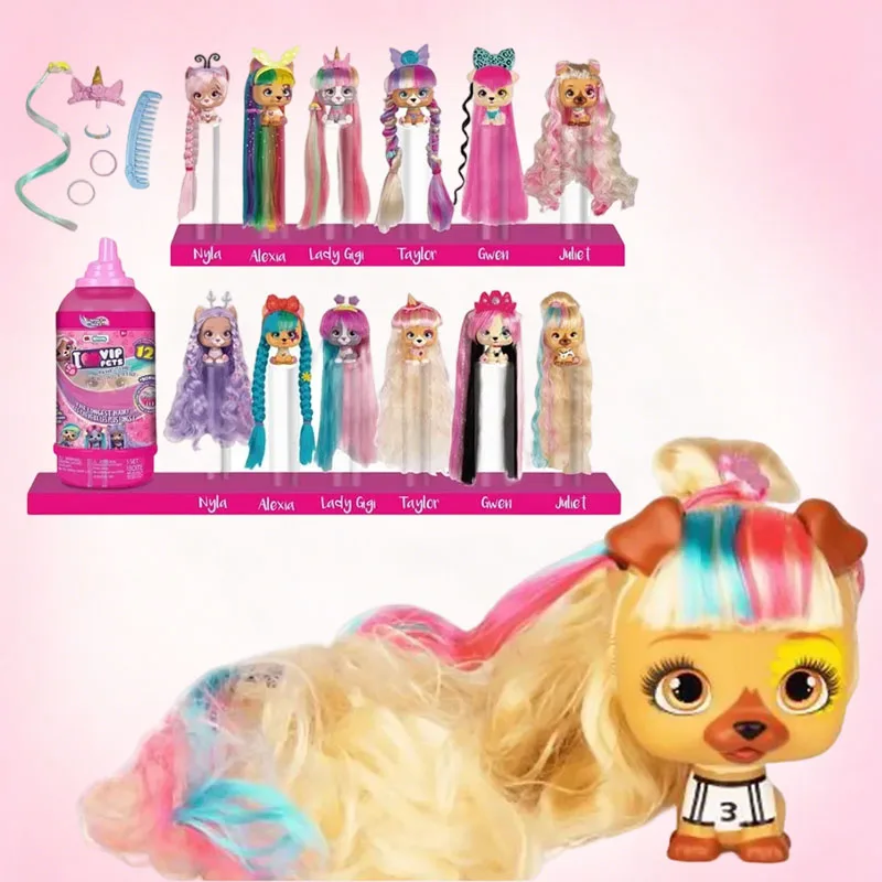 I Love VIP Pets Serie Mysteriöse Blindbox Niedliches Exquisites Friseur-Weaving-Spielzeug Überraschungs-Geburtstagsgeschenk