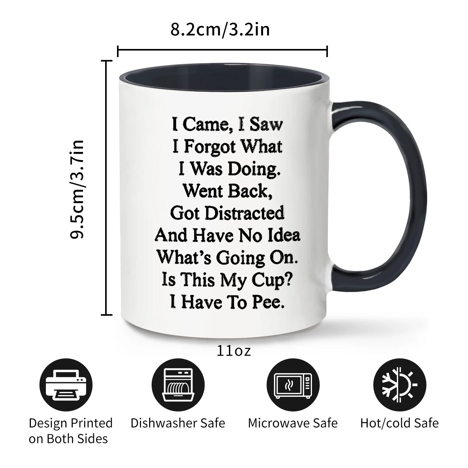 1pc,Coffee Seniors Mug,11oz Ceramic Coffee Cups,Water Cups For Senior Citizens, Summer Winter Drinkware, Birthday Gifts