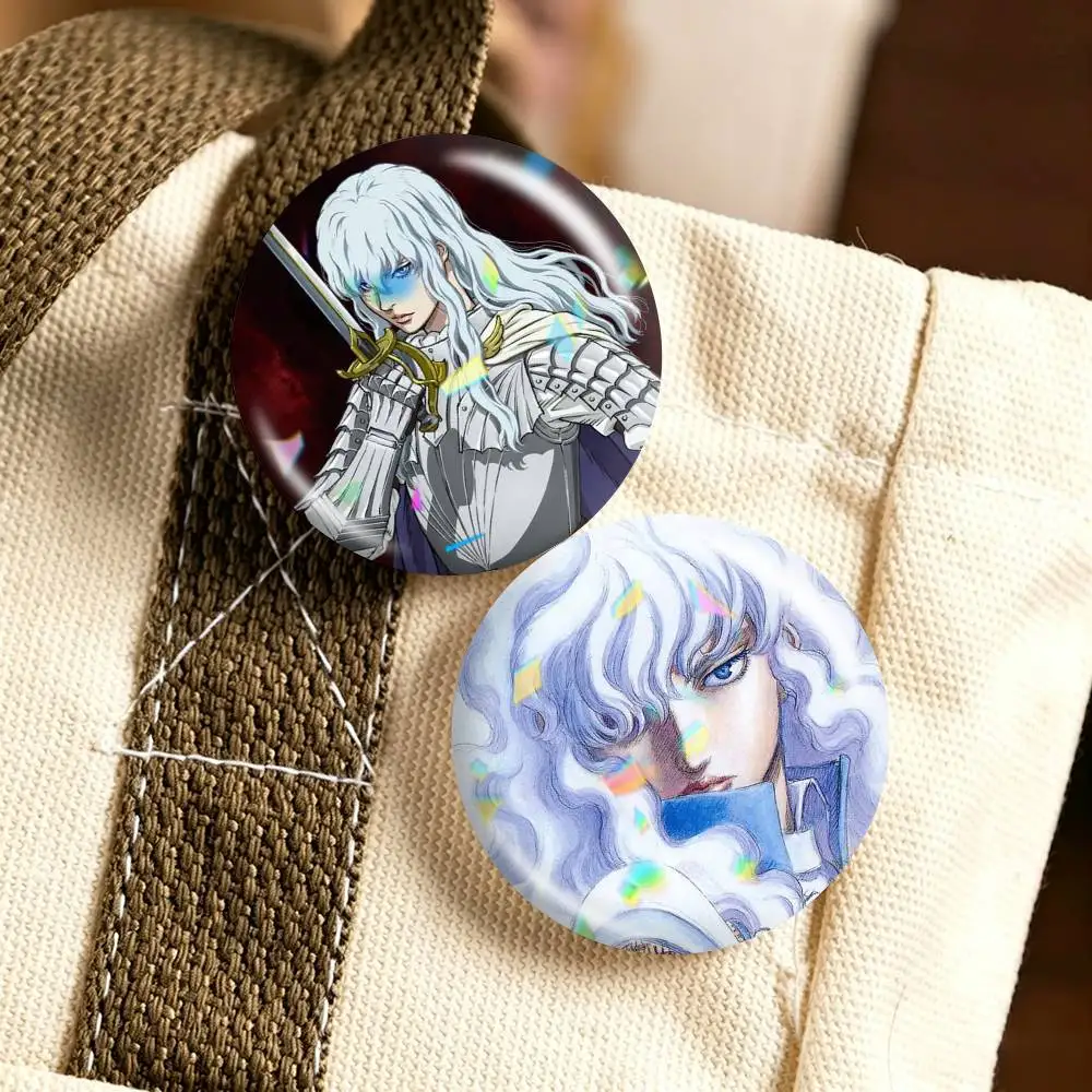 Anime Berserk Griffith 25mm 32mm 44mm 58mm 75mm Brooches Badges Pins for Accessories Gift