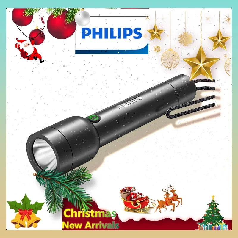 Philips 1236 Flashlight LED With Type-C 18650 Rechargeable Battery Fishing Torch EDC Light Camping Self Defense