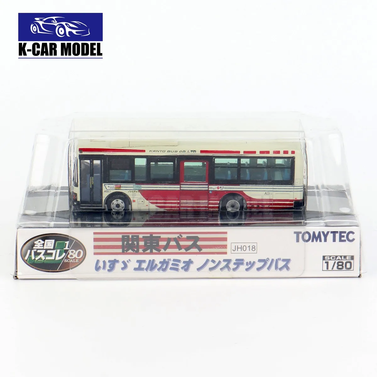 Модель японского автобуса Kanto Nanbu TOMYTEC 1/80 ISUZU, литая Игрушечная машина