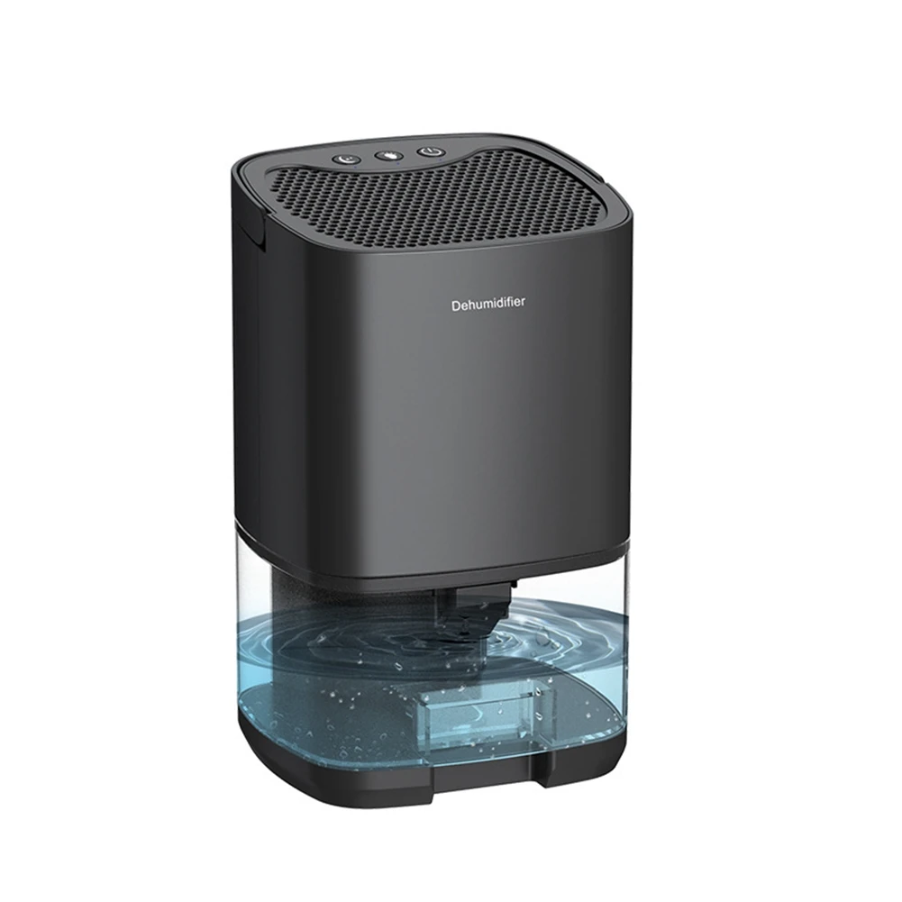 AAAL Dehumidifier and Air Purifier 2 in 1 for Home for Room for Kitchen, Mute Moisture Absorbers Air Dryer Black EU Plug