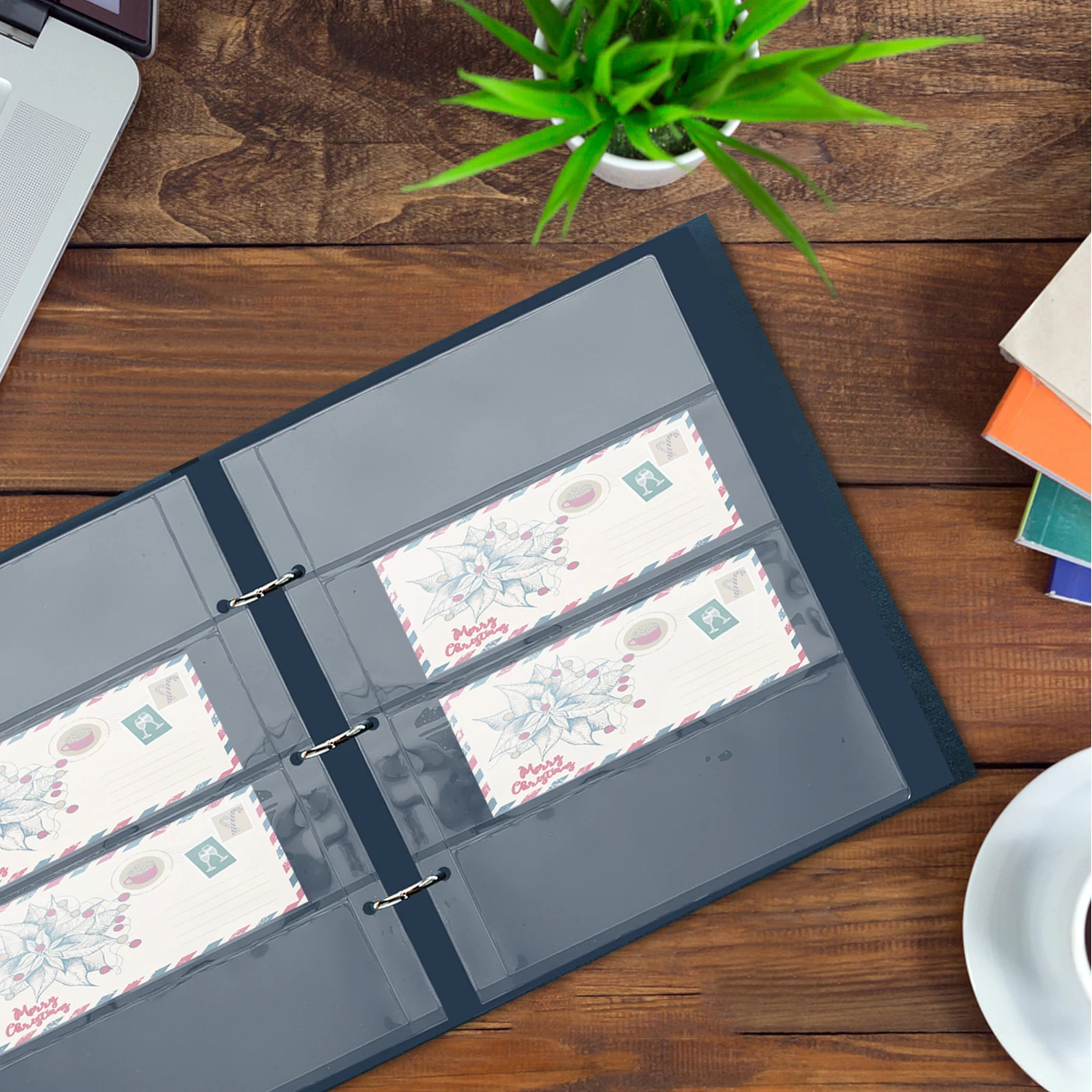 Banknote Storage Bags Clear PVC Currency Holder Pages Portable Album for Banknotes Collection Concert Ticket Book