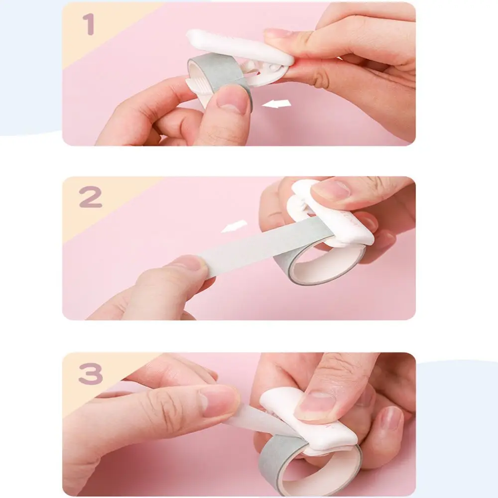 Tapes Stickers Solid Color Mini Washi Tape Cutter Clip Office Stationery Accessories Tape Dispenser