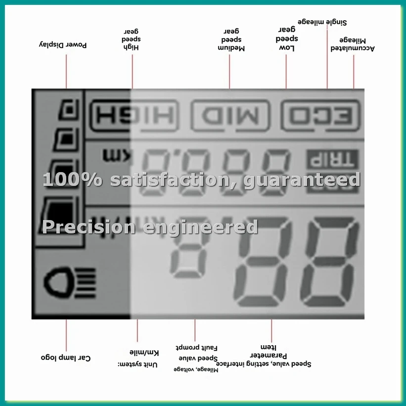 124DX 36V/48V LCD Electric Quantity Display with Switch EBike Speed Governing Throttle Grip Electric Throttle Grip-AD23