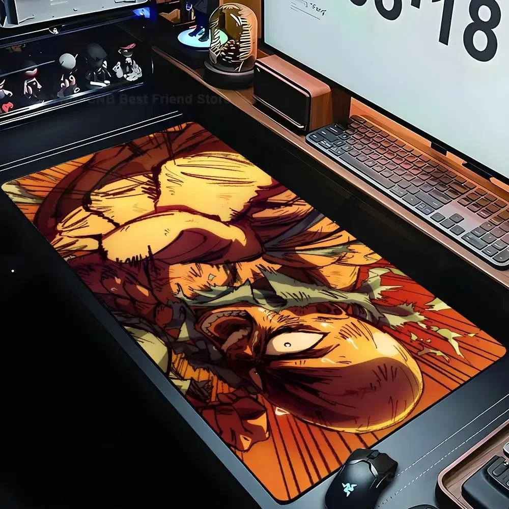 

Anime O-One-Punch Man Mousepad Large Computer Gaming Accessories MousePads Desk Mats Anti-slip Laptop Soft Mice Pad