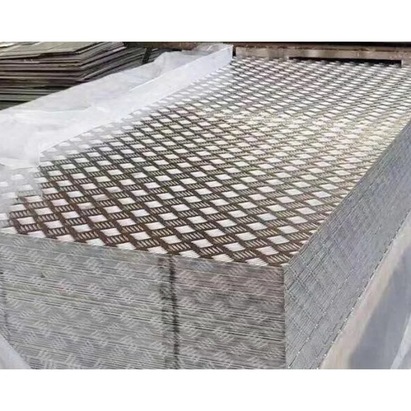 Five-bar pattern aluminum plate 1.2mm/1.5mm/2mm zero-cut aluminum skin anti-skid aluminum plate